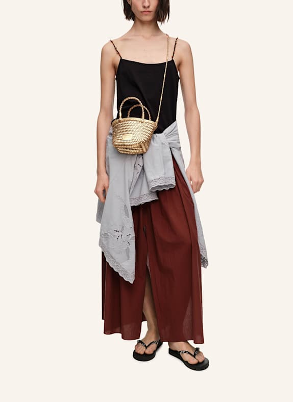 BIMBA Y LOLA Mini-Tasche Flechtleder GOLD