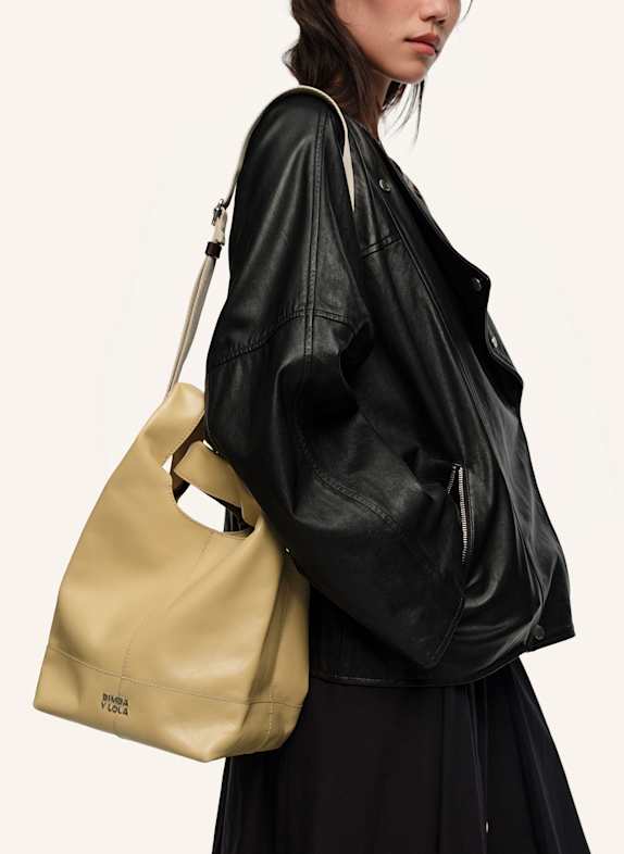 BIMBA Y LOLA Ledertasche KHAKI
