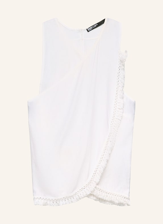 BIMBA Y LOLA Wickelbluse WEISS
