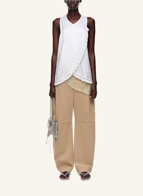 BIMBA Y LOLA Wickelbluse WEISS