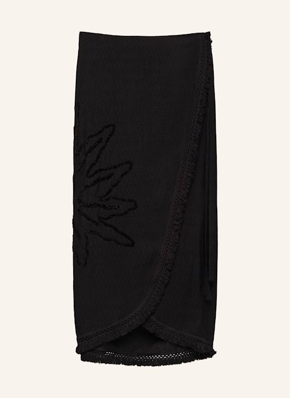 BIMBA Y LOLA Midi-Sarongrock SCHWARZ