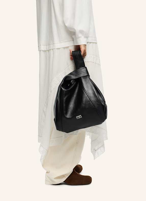 BIMBA Y LOLA Ledertasche SCHWARZ