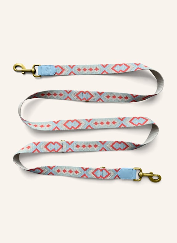 HEY LANA Hundeleine TRÈS CHIC ROT/ HELLBLAU