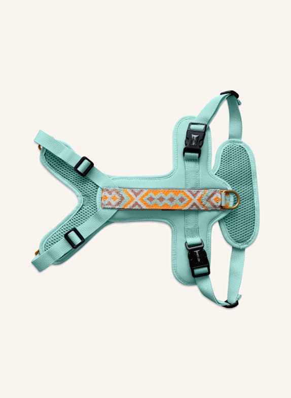 HEY LANA Hundegeschirr TRÈS CHIC MINT/ ORANGE