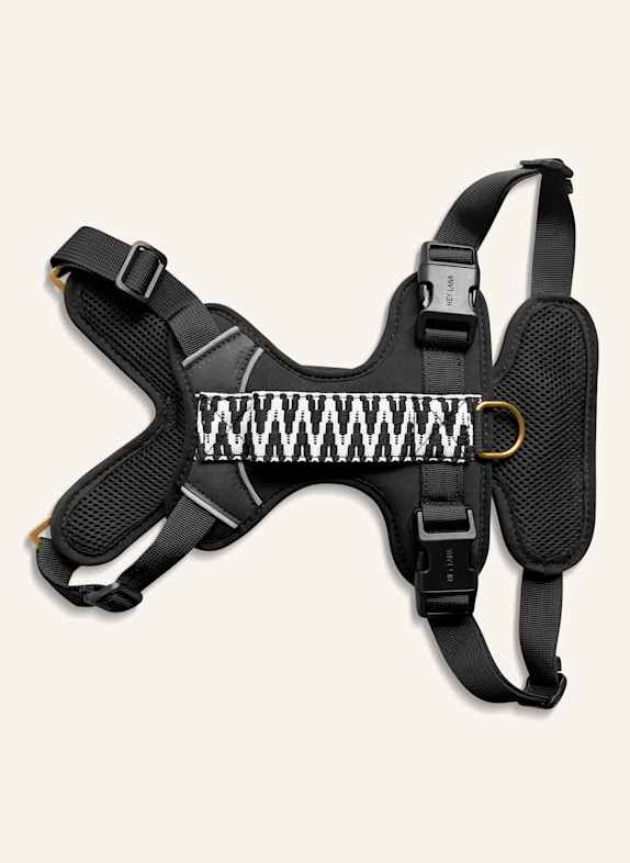 HEY LANA Hundegeschirr TRÈS CHIC SCHWARZ/ WEISS