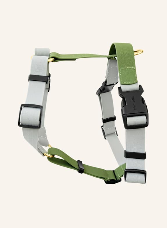 HEY LANA Hundegeschirr OUTDOOR FLEX GRAU/ GRÜN