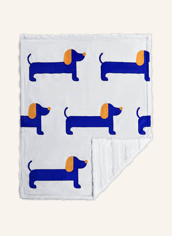 HEY LANA Hundedecke THE COZY PUP BLAU/ WEISS