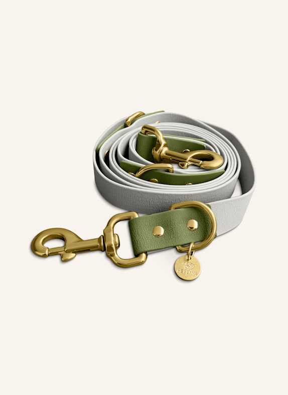 HEY LANA Hundeleine OUTDOOR FLEX GRAU/ GRÜN