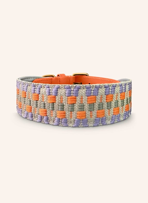 HEY LANA Hundehalsband TRÈS CHIC ORANGE/ HELLGRÜN
