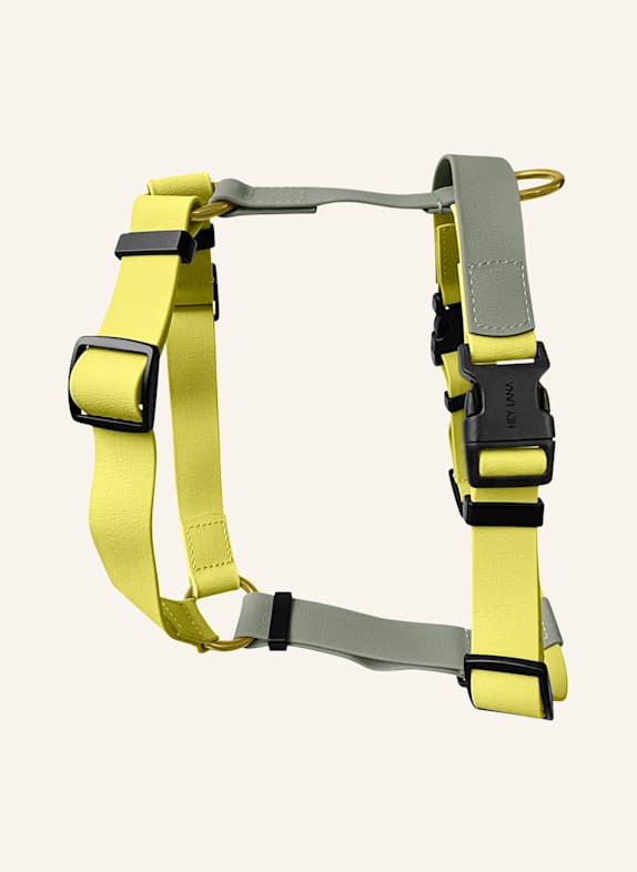 HEY LANA Hundegeschirr OUTDOOR FLEX HELLGELB/ KHAKI