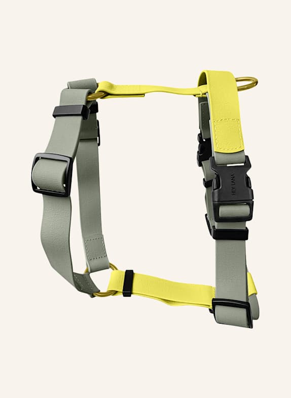 HEY LANA Hundegeschirr OUTDOOR FLEX HELLGELB/ KHAKI