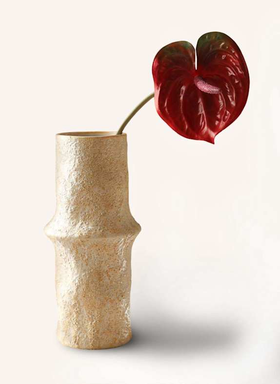 Botané Kunstblume ANTHURIUM FLOWER DUNKELROT