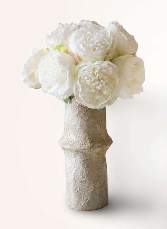 Botané Künstlicher Blumenstrauß MINI PEONY BOUQUET WEISS