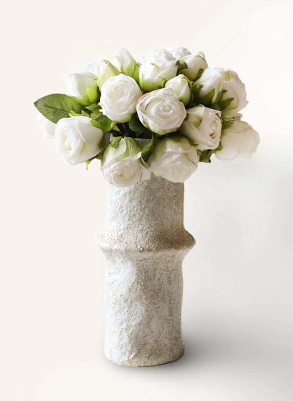 Botané Künstlicher Blumenstrauß MINI ROSE BOUQUET WEISS