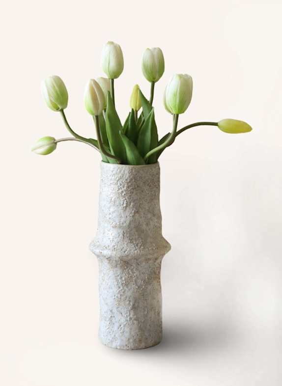 Botané Künstlicher Blumenstrauß TULIP BOUQUET WEISS