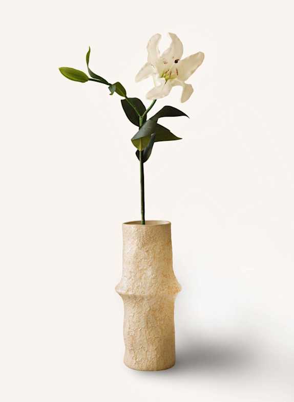 Botané Kunstblume LARGE LILIES FLOWER WEISS