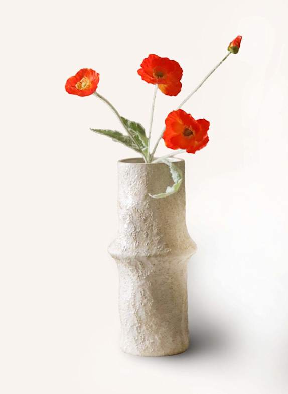 Botané Kunstblume POPPY FLOWER DUNKELORANGE