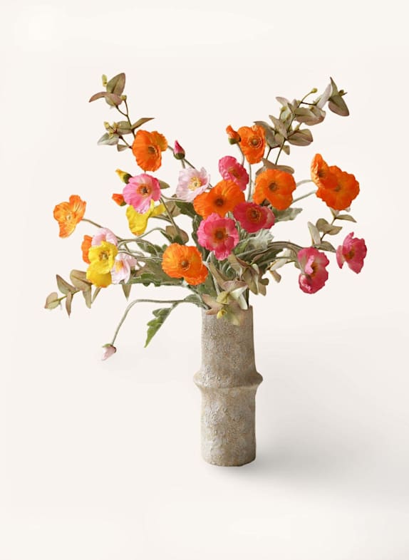 Botané Künstlicher Blumenstrauß POPPY SPRITZ ORANGE/ ROT/ GELB