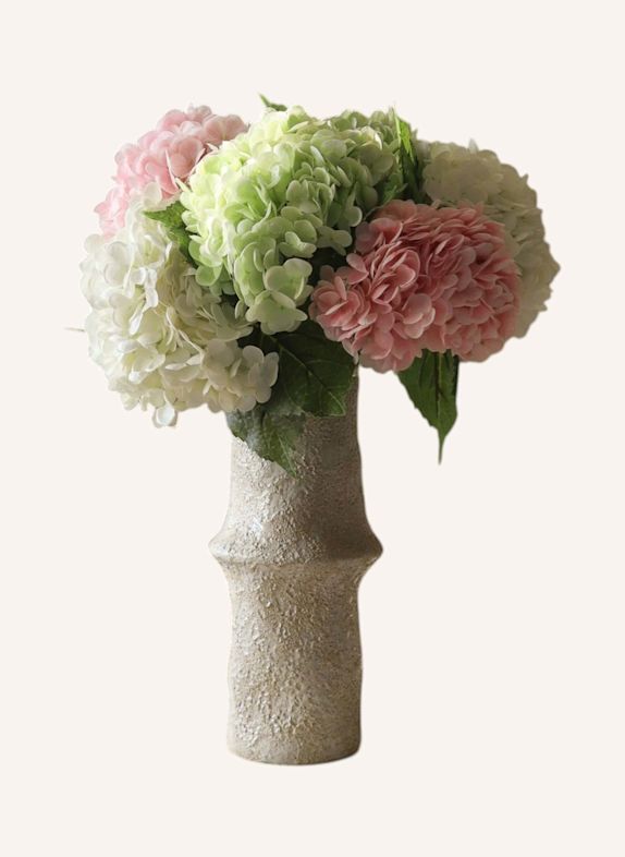 Botané Artificial Flower Bouquet: HYDRANGEA BOUQUET ORANGE / RED / YELLOW