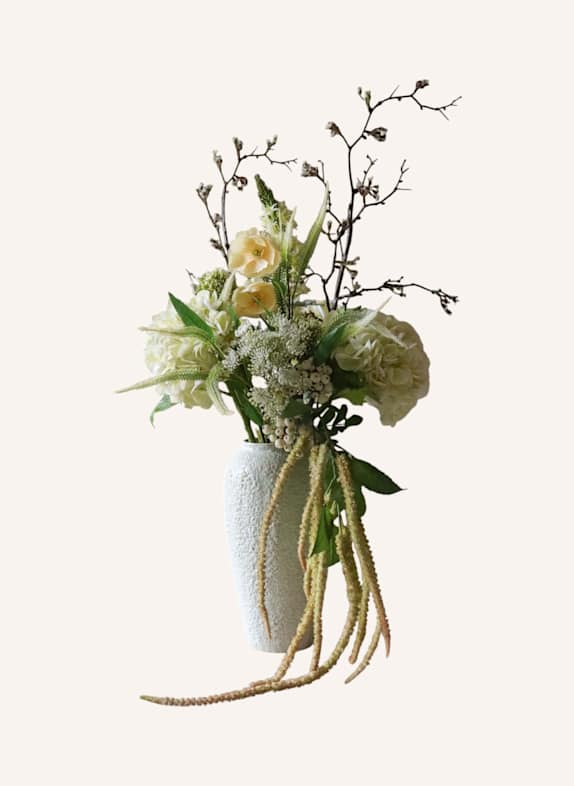 Botané Artificial Flower Bouquet IVORY CASCADE WHITE