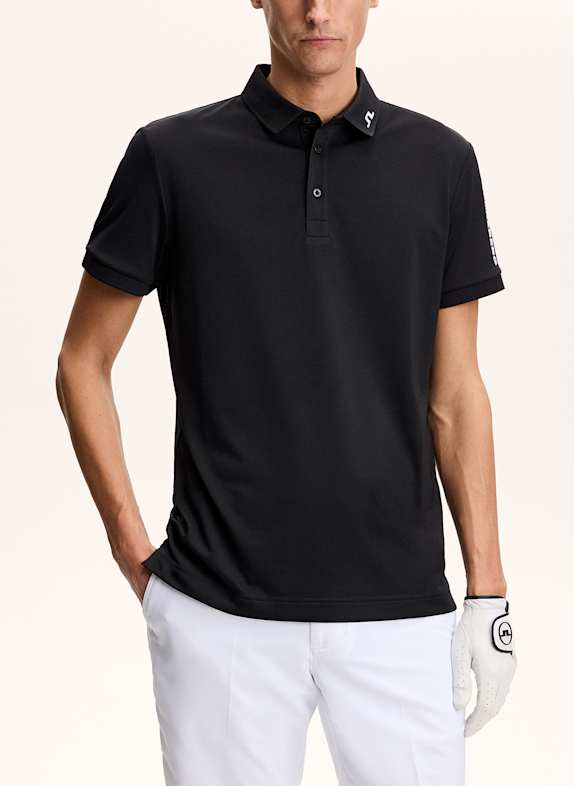 J.LINDEBERG Performance‑Polo‑Top SCHWARZ