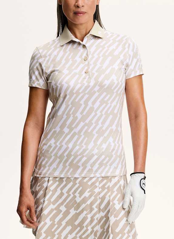 J.LINDEBERG Funktions-Poloshirt BEIGE