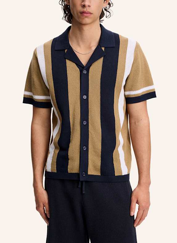 J.LINDEBERG Strick‑Polo CAMEL
