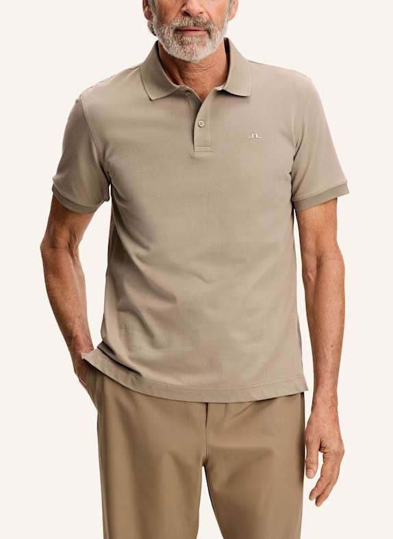 J.LINDEBERG Kurzarm‑Polo‑Top BEIGE