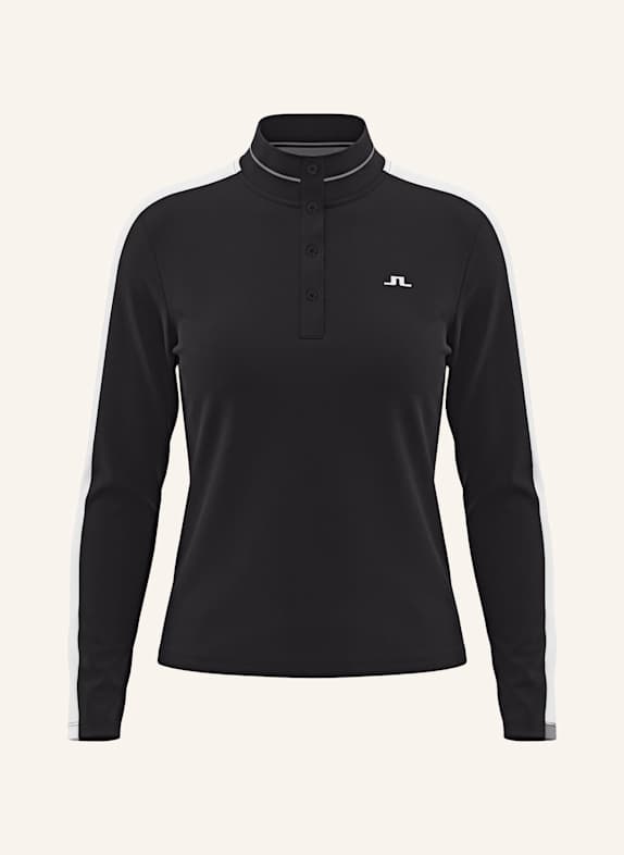 J.LINDEBERG Performance‑Polo‑Top SCHWARZ