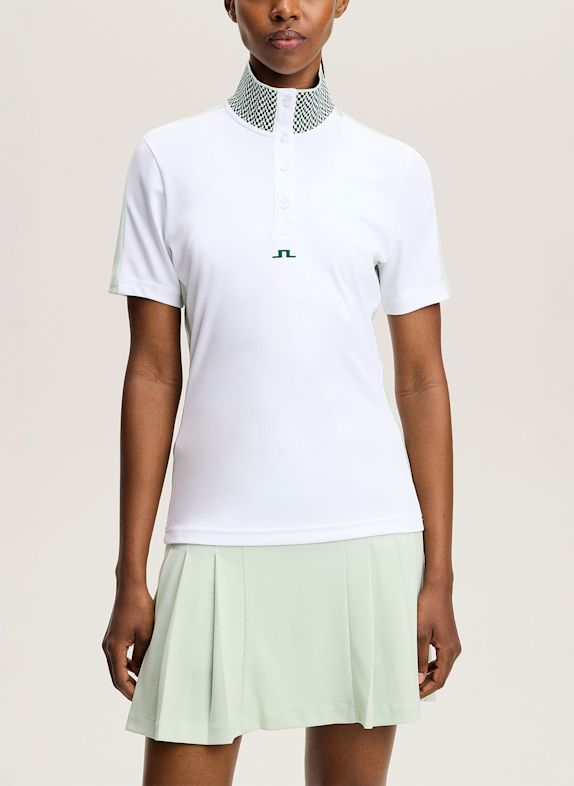 J.LINDEBERG Performance‑Polo‑Top WEISS