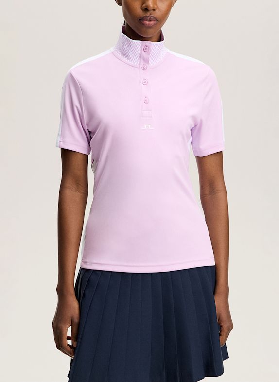 J.LINDEBERG Performance‑Polo‑Top PINK