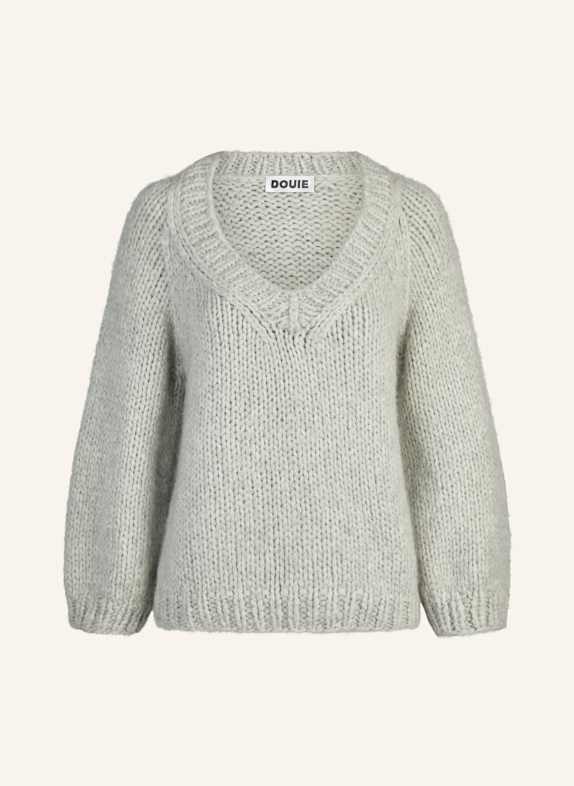 DOUIE Pullover AMELIE aus Cashmere GRAU/ HELLGRAU