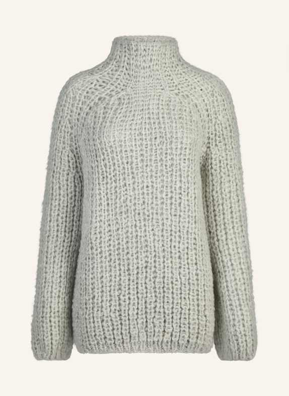DOUIE Pullover MEGAN aus Cashmere GRAU/ HELLGRAU