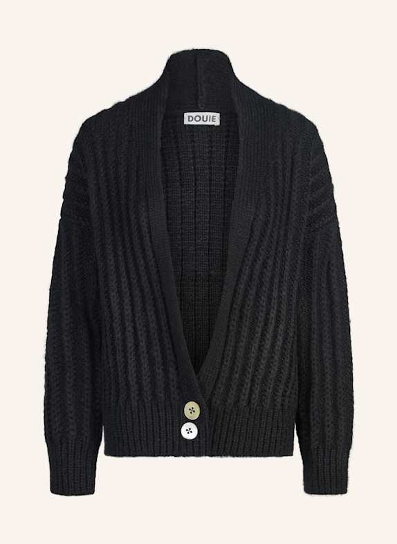 DOUIE Strickjacke APRIL aus Cashmere SCHWARZ