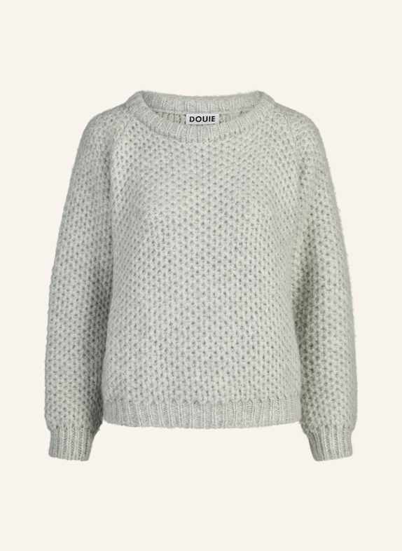 DOUIE Pullover TILIA aus Cashmere GRAU/ HELLGRAU