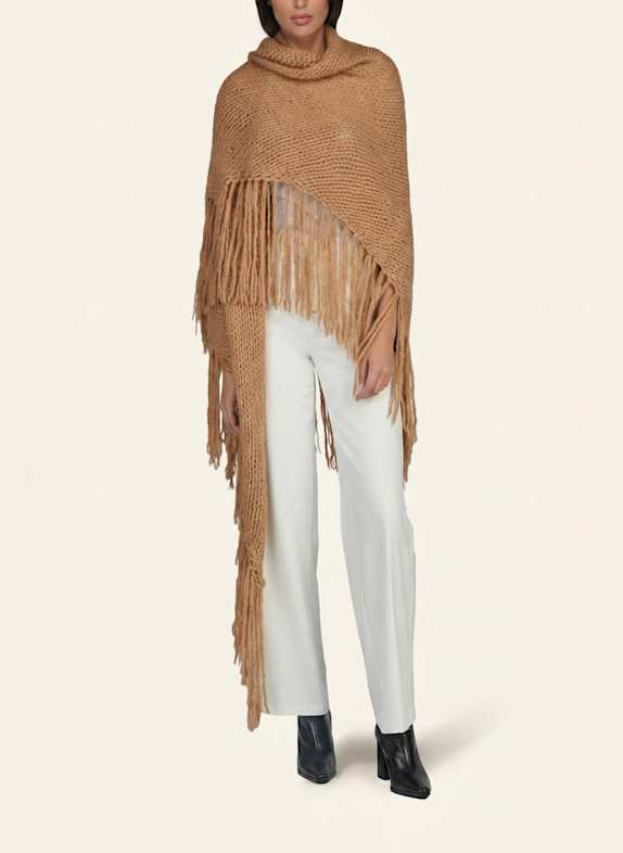 DOUIE Cape MIMI aus Cashmere CAMEL