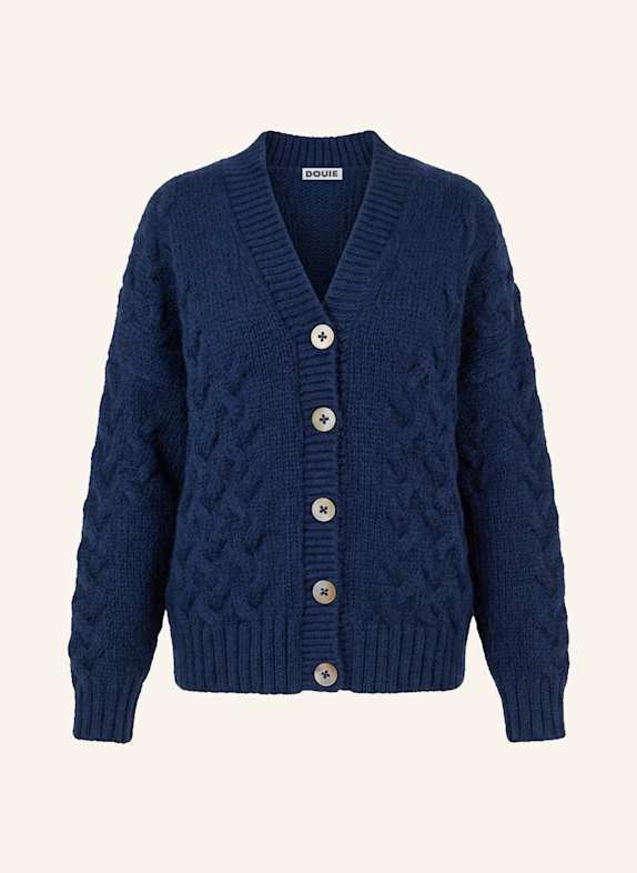 DOUIE Strickjacke NOLA aus Cashmere BLAU