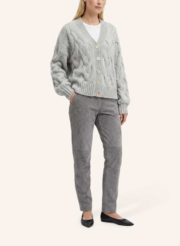 DOUIE Strickjacke NOLA aus Cashmere GRAU