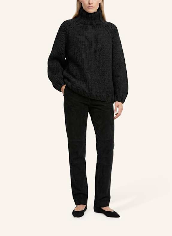 DOUIE Rollkragenpullover ESTELLE aus Cashmere SCHWARZ