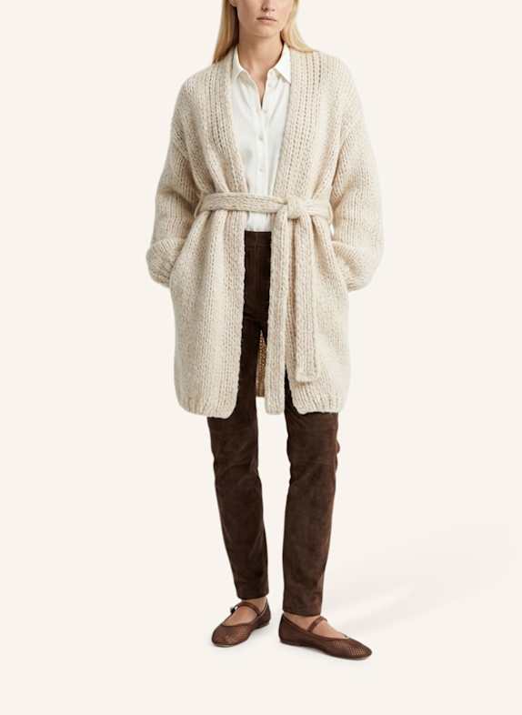 DOUIE Strickmantel MARGHERITE aus Cashmere BEIGE