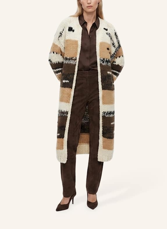 DOUIE Strickmantel PATTY aus Cashmere BRAUN