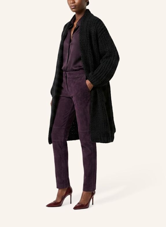DOUIE Strickmantel MARGHERITE aus Cashmere SCHWARZ