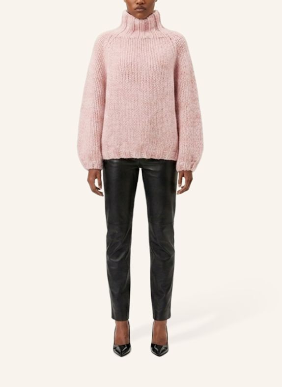 DOUIE Rollkragenpullover ESTELLE aus Cashmere ROSA