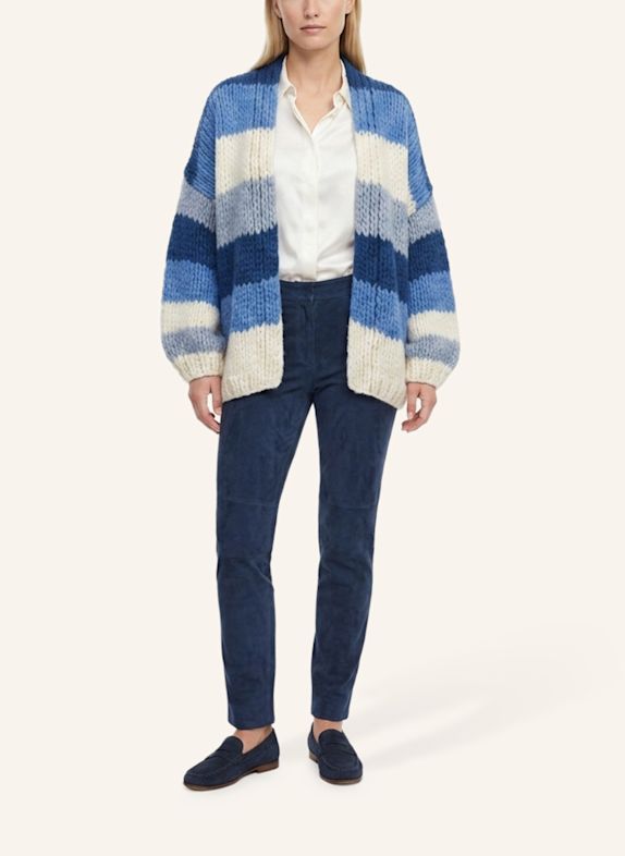 DOUIE Strickjacke TILDA aus Cashmere BLAU