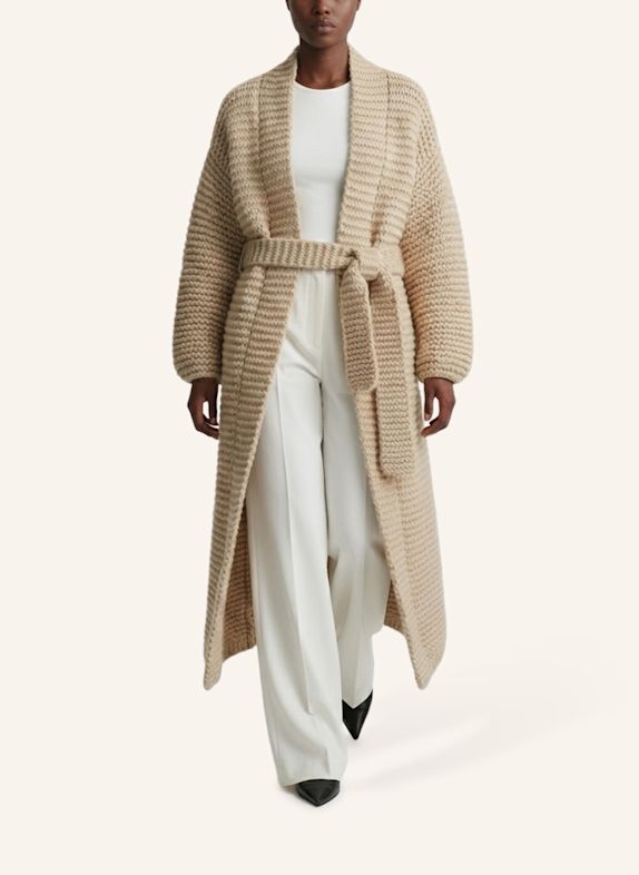 DOUIE Strickmantel MIU aus Cashmere BEIGE