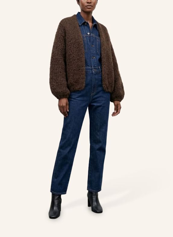 DOUIE Strickjacke TONI mit Mohair BRAUN