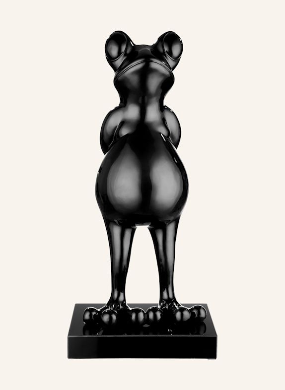 GILDE Skulptur FROG SCHWARZ