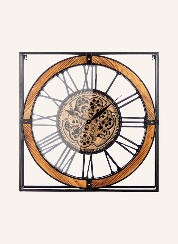 GILDE Wanduhr REVOLUS SCHWARZ