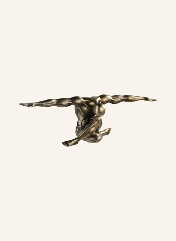 GILDE Skulptur CLIFFHANGER BRAUN
