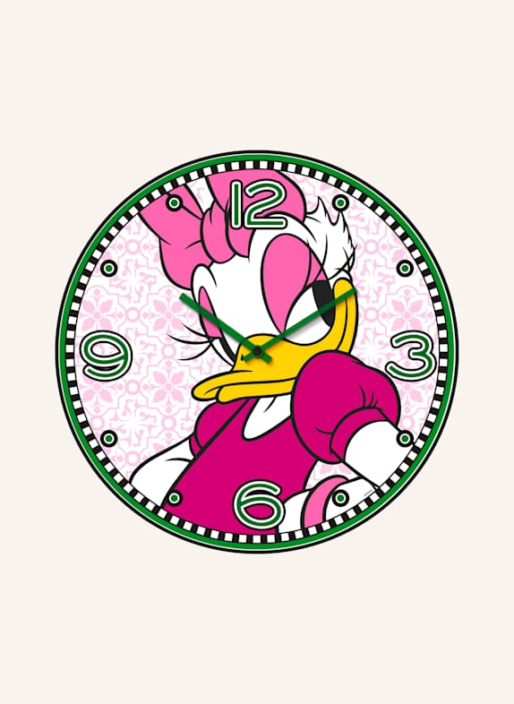 GILDE Wanduhr DAISY DUCK WEISS